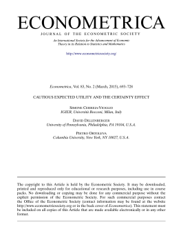 Cautious Expected Utility and the Certainty Effect
