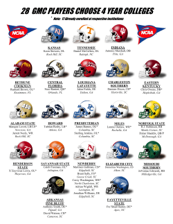 28 GMC PLAYERS CHOOSE 4 YEAR COLLEGES