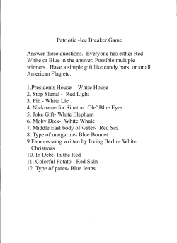 Red White Blue THEME..