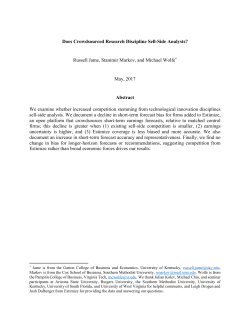 Does Crowdsourced Research Discipline Sell