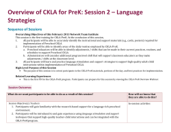 Facilitator`s Guide: Language stimulation and support strategies FG