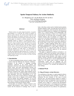 Spatio-temporal Saliency for Action Similarity