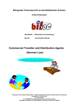 Commercial Agents - SBSZ Jena