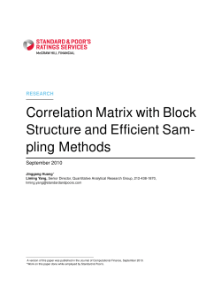Correlation Matrix with Block Structure and Efficient Sam