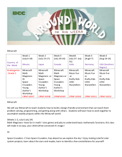 Minecraft Country of the Week Week 1 (July 6