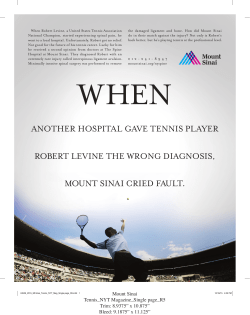 another hospital gave tennis player robert levine the wrong