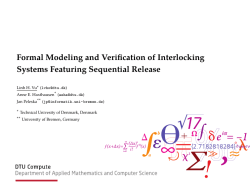 Formal Modeling and Verification of Interlocking Systems Featuring