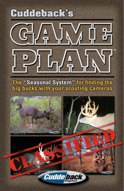 Game Plan - Cuddeback