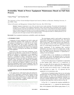 Probability Model of Power Equipment