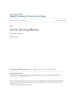 Far O`er The Deep Blue Sea - Digital Commons @ Connecticut
