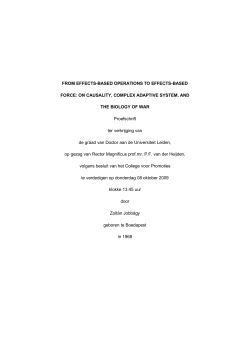 from effects-based operations to effects-based force, on