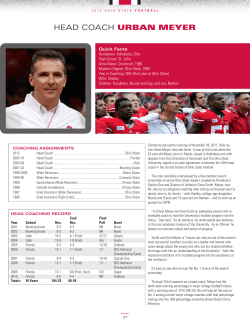 head coach urban meyer