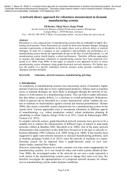 A network theory approach for robustness measurement in dynamic