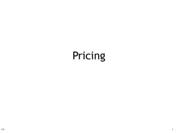 Pricing