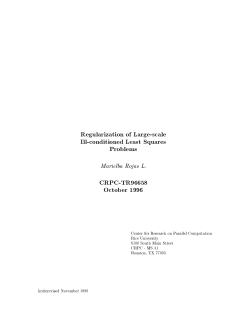 Regularization of Large-scale Ill
