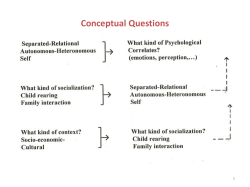 Autonomy and relatedness in cultural context