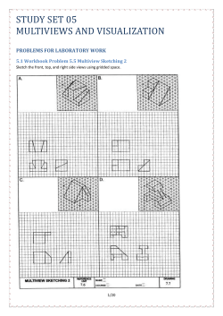 Given the two views of a multi-view drawing of an object