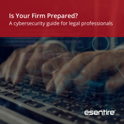 Is Your Firm Prepared?