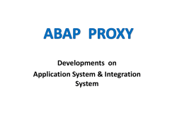abap proxy - ABAP Tutorials
