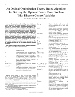 An Ordinal Optimization Theory-Based Algorithm for Solving the