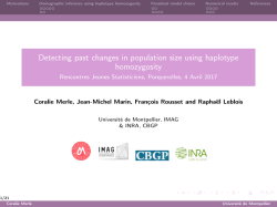 Detecting past changes in population size using haplotype