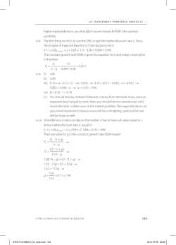 higher expected return, you should of course choose B