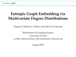 Entropic Graph Embedding via Multivariate Degree Distributions