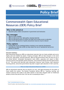 Open Educational Resources - The Commonwealth Education Hub
