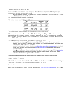 330 NYC S13 Things to do before you get into the van