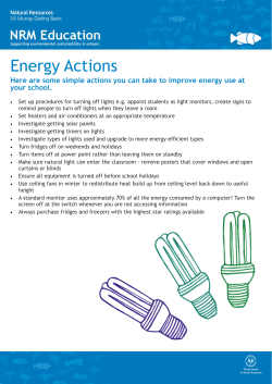 Energy Actions