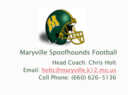 Maryville Spoofhounds Football