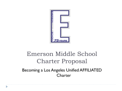 Emerson Middle School Redevelopment Project