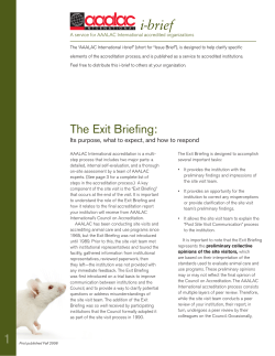1 i-brief - AAALAC International