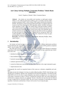 Ant Colony Solving Multiple Constraints Problem: Vehicle Route
