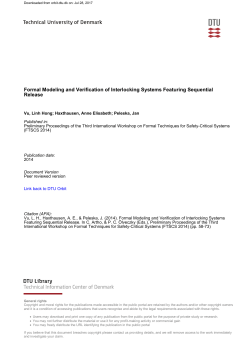 Formal Modeling and Verification of Interlocking