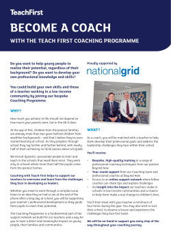 become a coach