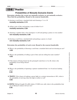 13-6 Practice - Ottawa Hills Schools