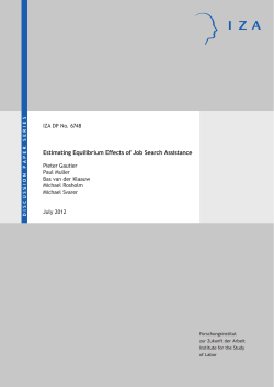 Estimating Equilibrium Effects of Job Search Assistance