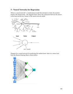 Neural Networks for Regression Problems