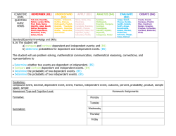 6.16 The student will a) compare and contrast dependent and