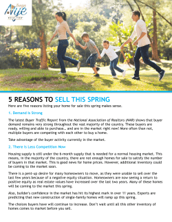 1. Demand Is Strong - Stark Company Realtors
