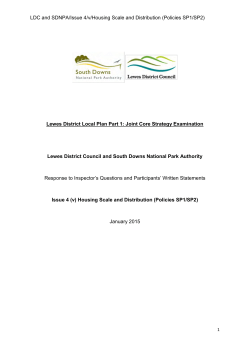 Joint Core Strategy Examination - Written