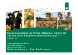 Measuring antibiotics use for pigs in Denmark, including pro and