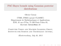 PAC-Bayes bounds using Gaussian posterior distributions