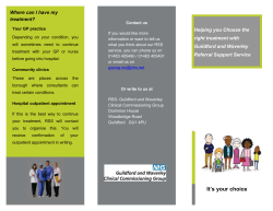 Helping you Choose the right treatment with Guildford and Waverley