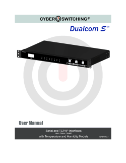 Dualcom S User Manual v2.1