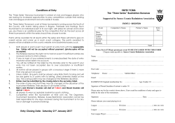 Conditions of Entry - Worthing Badminton League