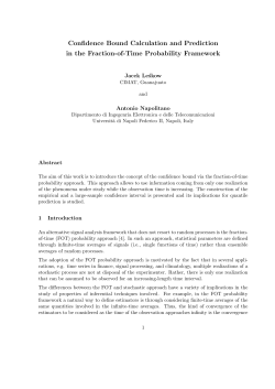 Confidence Bound Calculation and Prediction in the Fraction