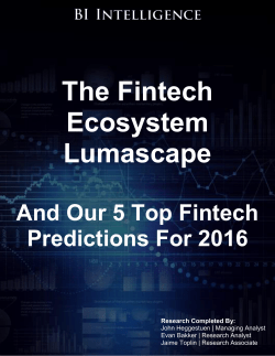 The Fintech Ecosystem Lumascape