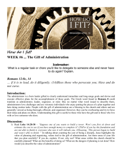 How Do I Fit? Bible Study Week Six